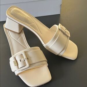 Calvin Klein Beige Women's Heels